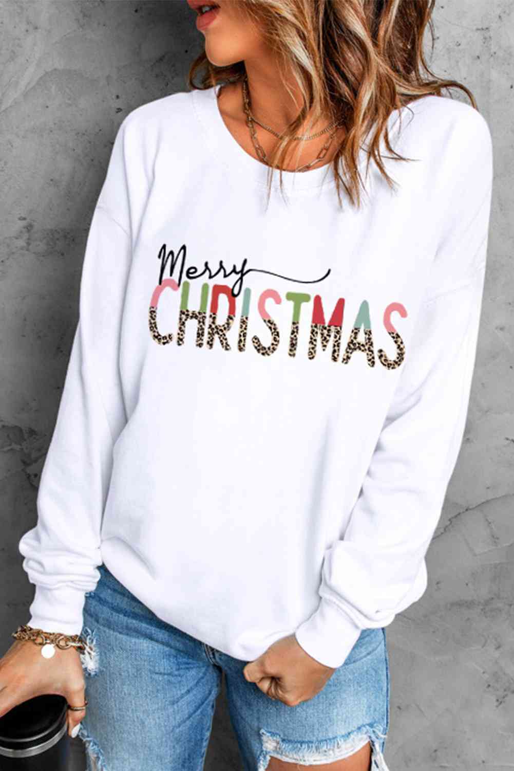 MERRY CHRISTMAS Graphic Sweatshirt